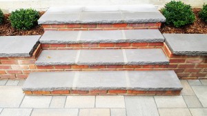 Stone and brick steps