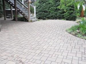 Large outdoor patio